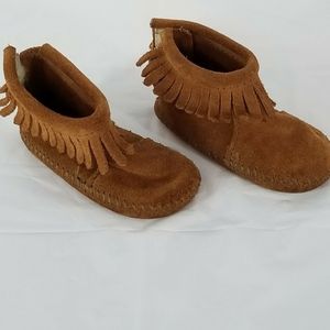 MINNIE TONKA Toddlers Moccasin Booties Size 5